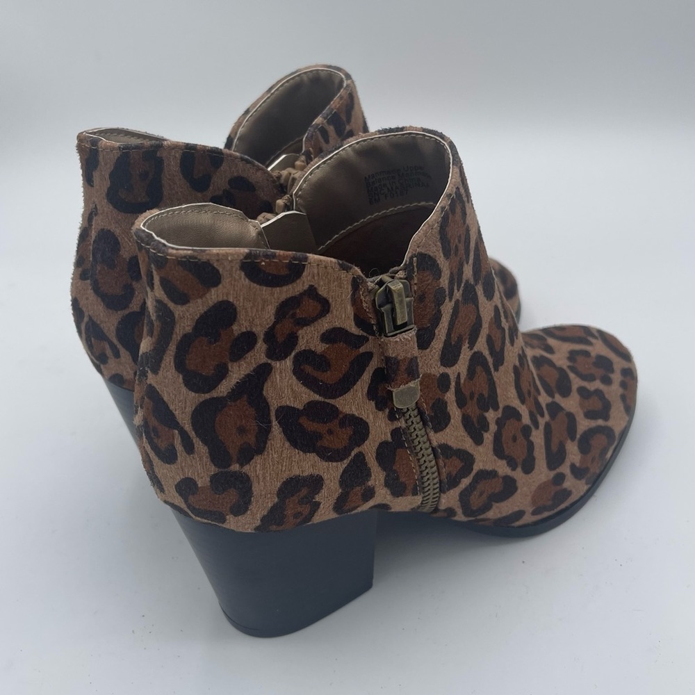 Women’s Leopard Print Booties Size 6 - image 2